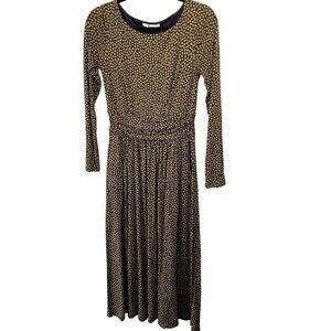 Boden Lucille Jersey Midi Dress Leaf Print 6